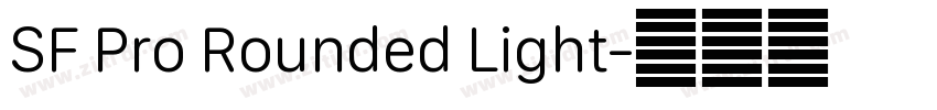 SF Pro Rounded Light字体转换